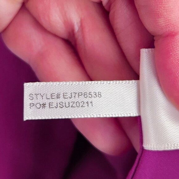 Eliza J Dress Womens 4 Petite Purple Pink Bell Sleeve A Line Flare Classic NEW - Picture 11 of 14